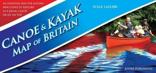 Canoe & Kayak Map of Britain by Peter Knowles Book The Fast Free Shipping