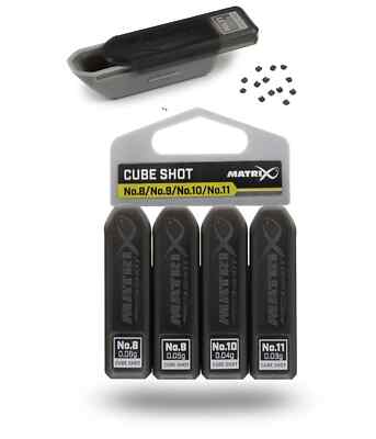 MATRIX CUBE SHOT 4 SIZE DISPENSER  8/9/10/11 WAGGLER / POLE FISHING WEIGHTS