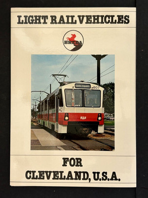 Cleveland RTA - Breda Light Rail Vehicles Rail Sales Brochure | eBay