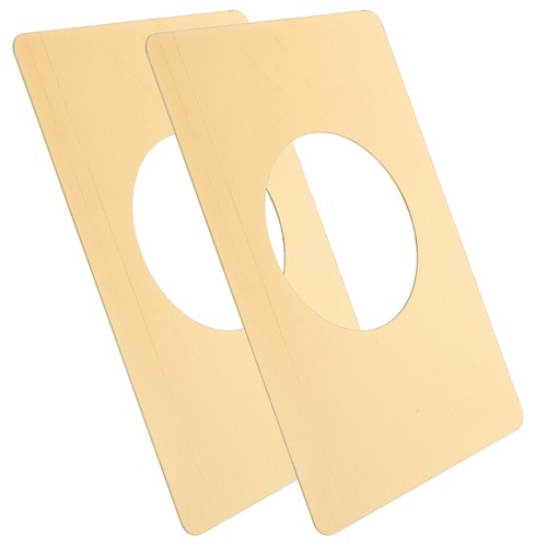 2 Pcs Front Door Reinforcement Plates Stainless Steel Deadbolt Covers