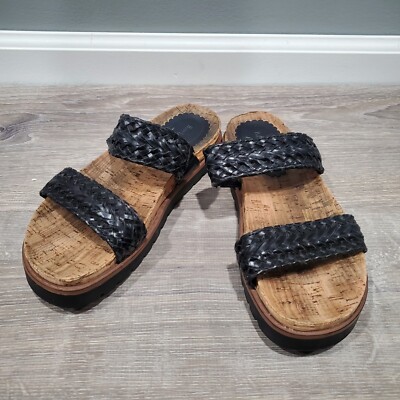 Baretraps Deanne Slide Sandals Women's Size Black Straps