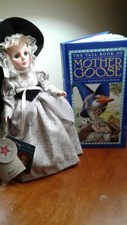Vintage Mother Goose Duo: IVANOV 'S Tall Book of Mother Goose  & Effanbee Doll