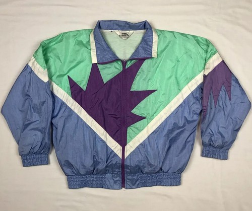Color Block Windbreaker Jacket Sz 