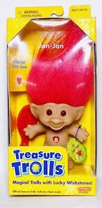 Jan-jan 1998 Galoob Treasure Troll Red Hair and Wishstones for sale online