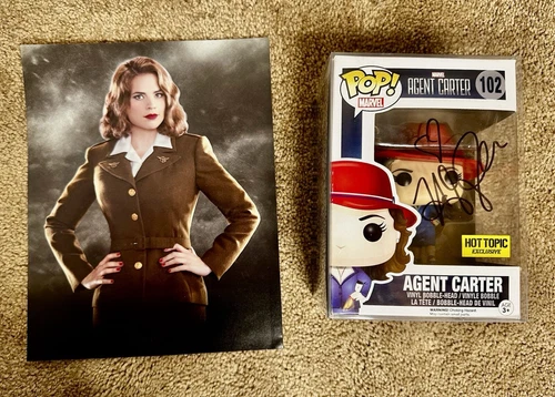 Funko Pop! Agent Carter #102 Signed Autograph by Hayley Atwell with Protector