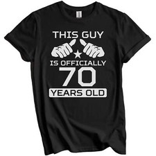 This Guy Is Officially 70 Years Funny 70th Birthday T-Shirt 70th Birthday Gift