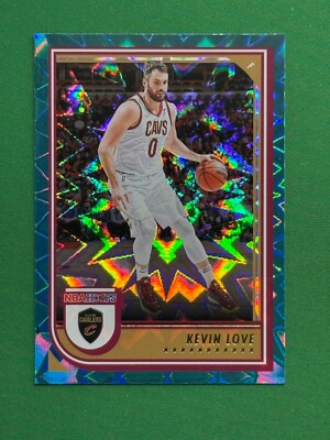 2022-23 Panini NBA Hoops Basketball Teal Explosion Parallel #72 Kevin Love