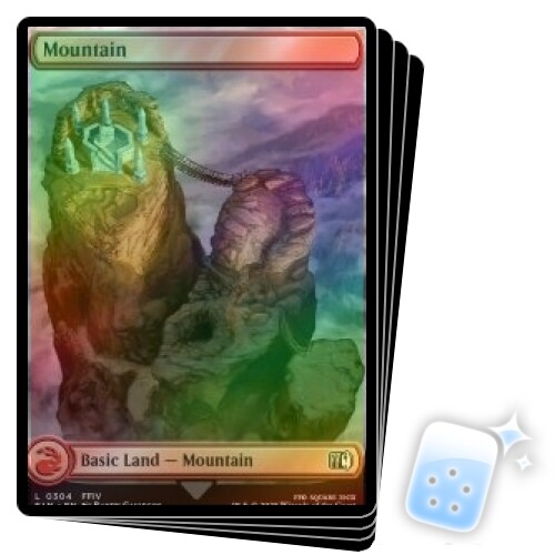 FOIL】アンヒンジド山/Mountain[UNH] MTG フォイル2枚 Mountain