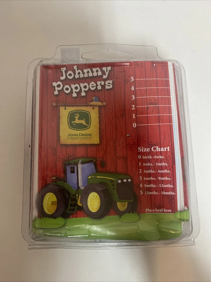 John Deere Johnny Poppers Bebé Infante Botas de Vaquero Niño Niña Talla 2 Nuevas Foto 3 de 3
