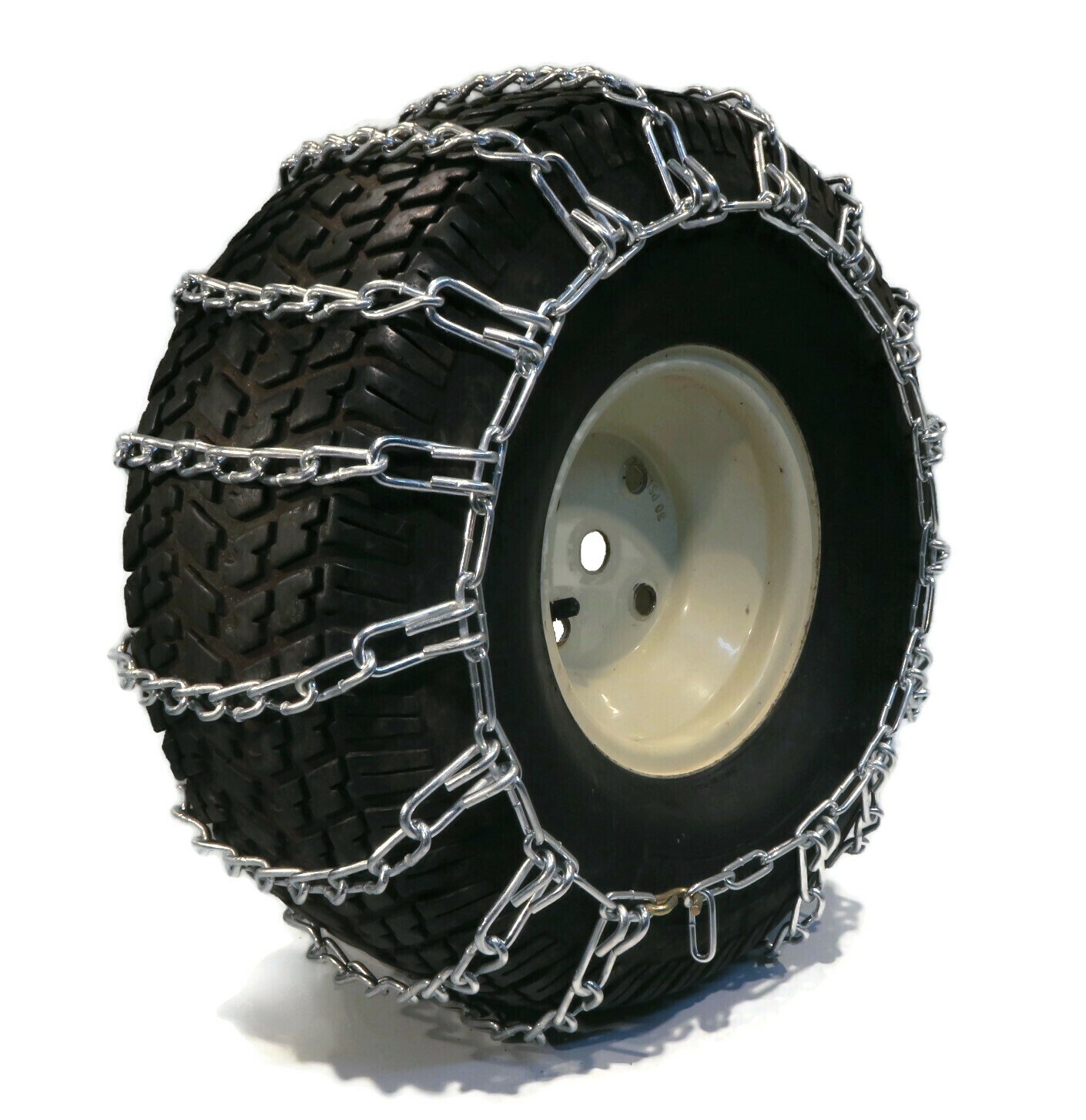 Pair of 2 Link Tire Chains 26x12x12 for John Deere Lawn Mower, Garden Tractor eBay
