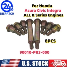For Honda Acura B16 B18 B20 Civic Integra Upper amp&Lower Timing Cover Bolt Kit
