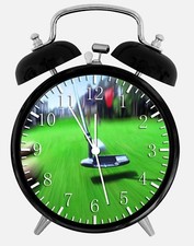 Golf Alarm Desk Clock 3.75" Home or Office Decor W330 Nice For Gift