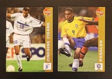 1999 STATION WORLD STARS ZINEDINE ZIDANE RONALDO SOCCER CARD HARD TO FIND RARE 