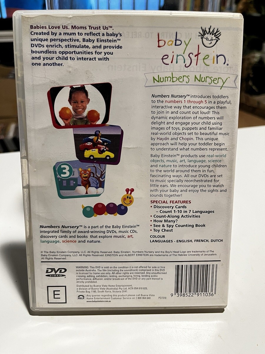 Baby Einstein: Numbers Nursery (DVD, 2003) Introduction To Numbers