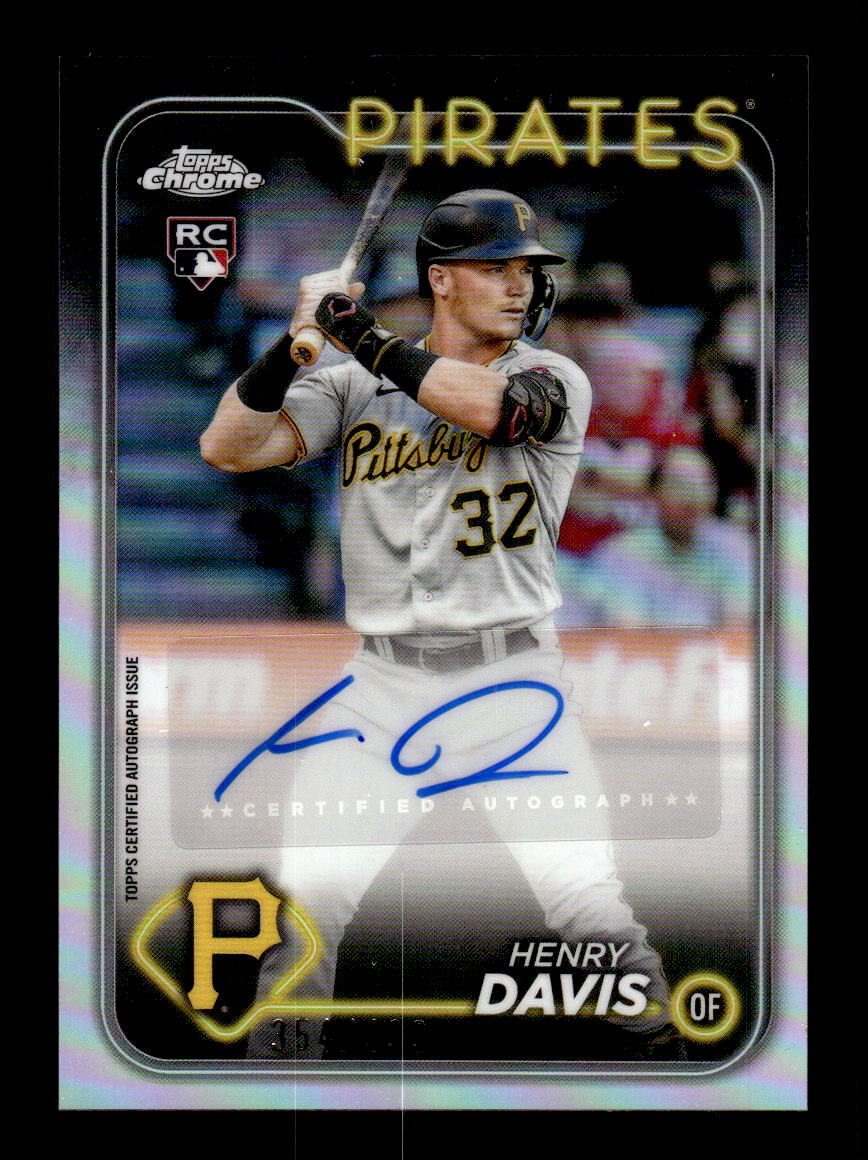 2024 Topps Chrome Update #AC-HD RC Refractor Auto /499 Henry Davis