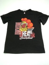 Miami Heat Nike NBA Authentic Black Graphic T-Shirt Youth Sz L 14-16