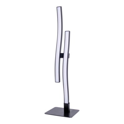 Tischleuchte Beistelllampe Schreibtischlampe LED Metall Schwarz Designlampe