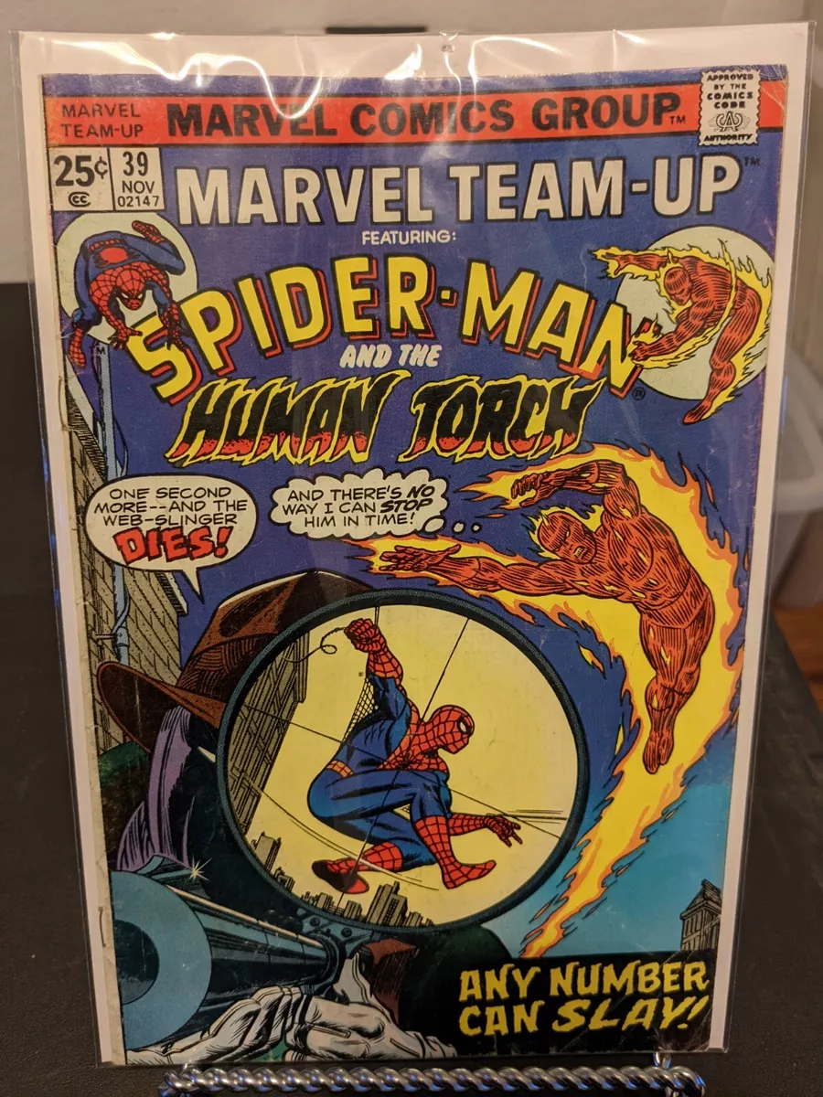 MARVEL TEAM-UP #39 (1975) Spider-Man & Human Torch 1st App The Big Man, 3  comics