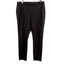 Premise Faux Snakeskin Brown Legging Large New