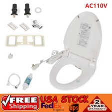 Smart Bidet Toilet Seat Cleaning 2 Nozzle Air Dryer Heated Seat Easy-Install