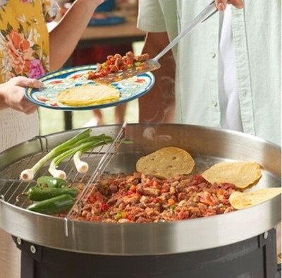 Princess House Disco Barbecue Disc 10630 W/Rack & Lid Disco para tacos Nuevo New