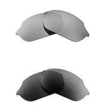 Walleva Titanium  Black Polarized Replacement Lenses For Smith Optics Parallel