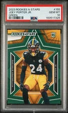 2023 Panini Rookies & Stars Green Joey Porter Jr #155 PSA 10 - POP 1 - Steelers