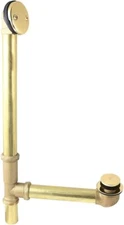 Kingston Brass DTT2162 Tip-Toe Bath Tub Drain and Overflow, Polished Brass
