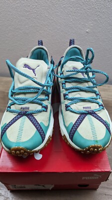 Puma Erupt Trail Women's Size 7.5 Overcast Turquoise Chunky Shoes | eBay