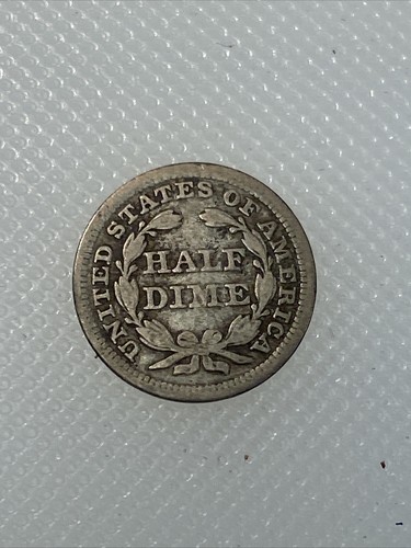 1856 p half dime S1 - Picture 2 of 2