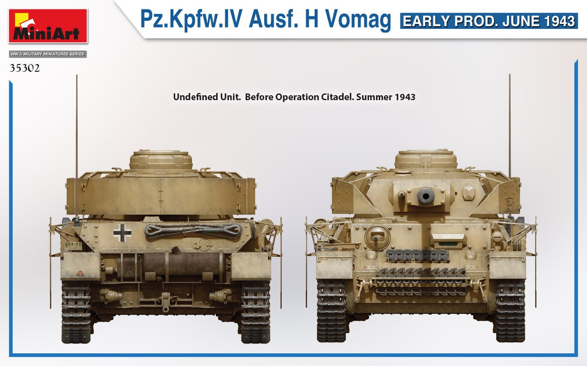 MiniArt 1/35 35302 WWII German Pz.Kpfw.IV Ausf.H Vomag Early Prod