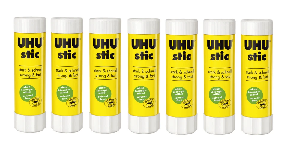 7 x UHU stic Klebestift Klebestift Klebetube 40g lösemittelfrei