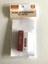 MICRO TRAINS # 761 00 081 40’ CONTAINERS For Husky-Stack Cars