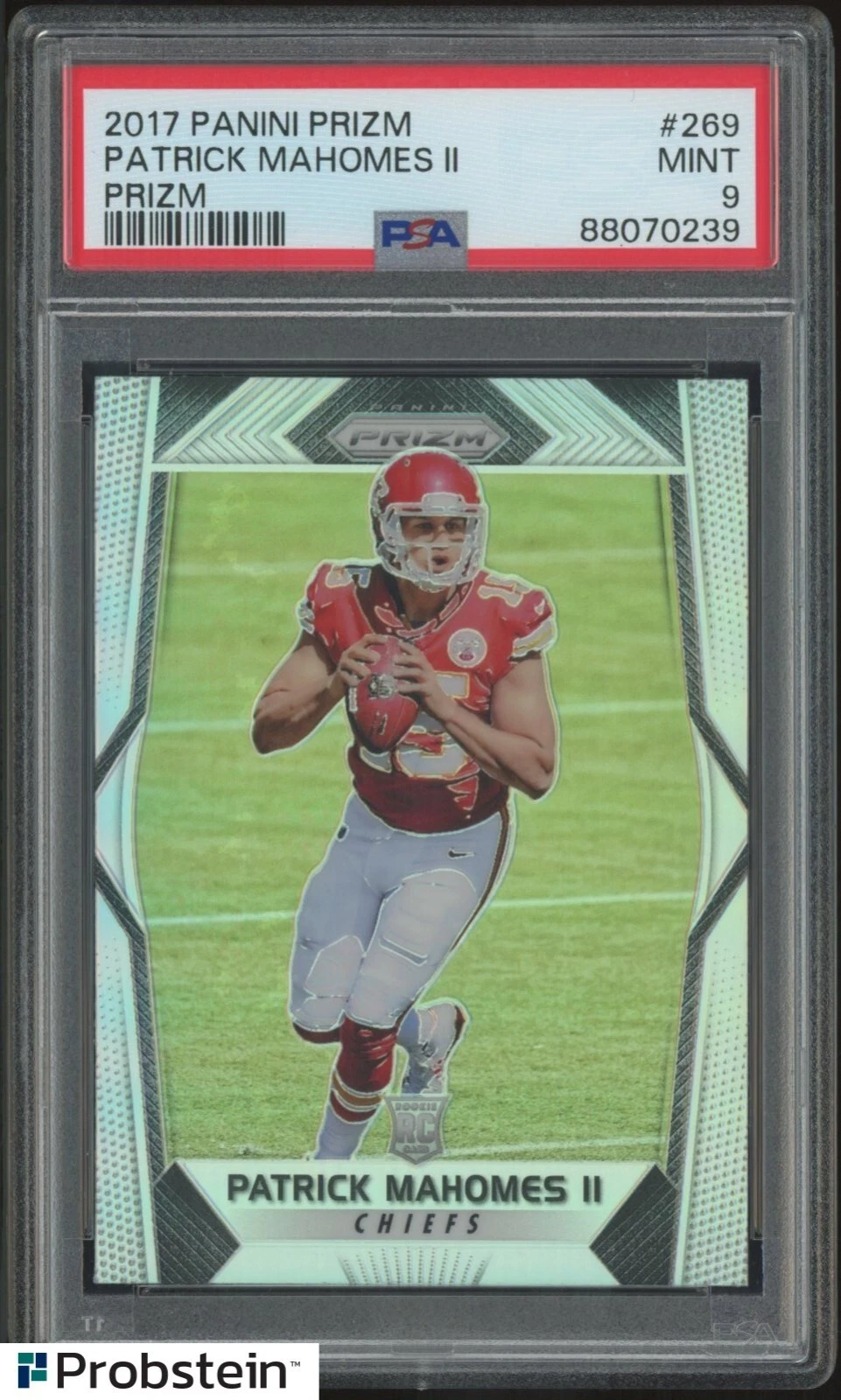 Patrick Mahomes trading card
