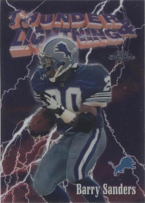 1997 Topps Chrome Barry Sanders #6 - 1 of 2