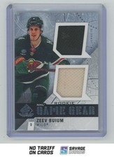 2025-26 SP Game Used Game Gear Rookie Jersey Zeev Buium /100 #GG-ZB Minnesota