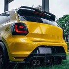 FOR VW POLO MK5 6R 6C GLOSSY BLACK REAR ROOF BOOT SPOILER LIP OTG STYLE 2009-17