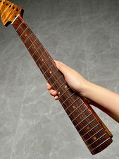 Stainless Large 22Fret Reverse rosewood Roasted Maple flame Electric guitar neck