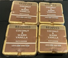 Beloved Love Beauty  Planet Bath Bombs, Coconut  Warm Vanilla, 4 oz each, 4 pk