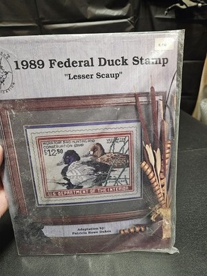 Pegasus 1989 Federal Duck Stamp Lesser Scaup Cross Stitch KIT Sealed K-536