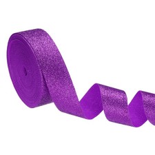 1 Inch x 10 Yards Sparkly Gift Wrapping Ribbon for Various Decoration, Purple