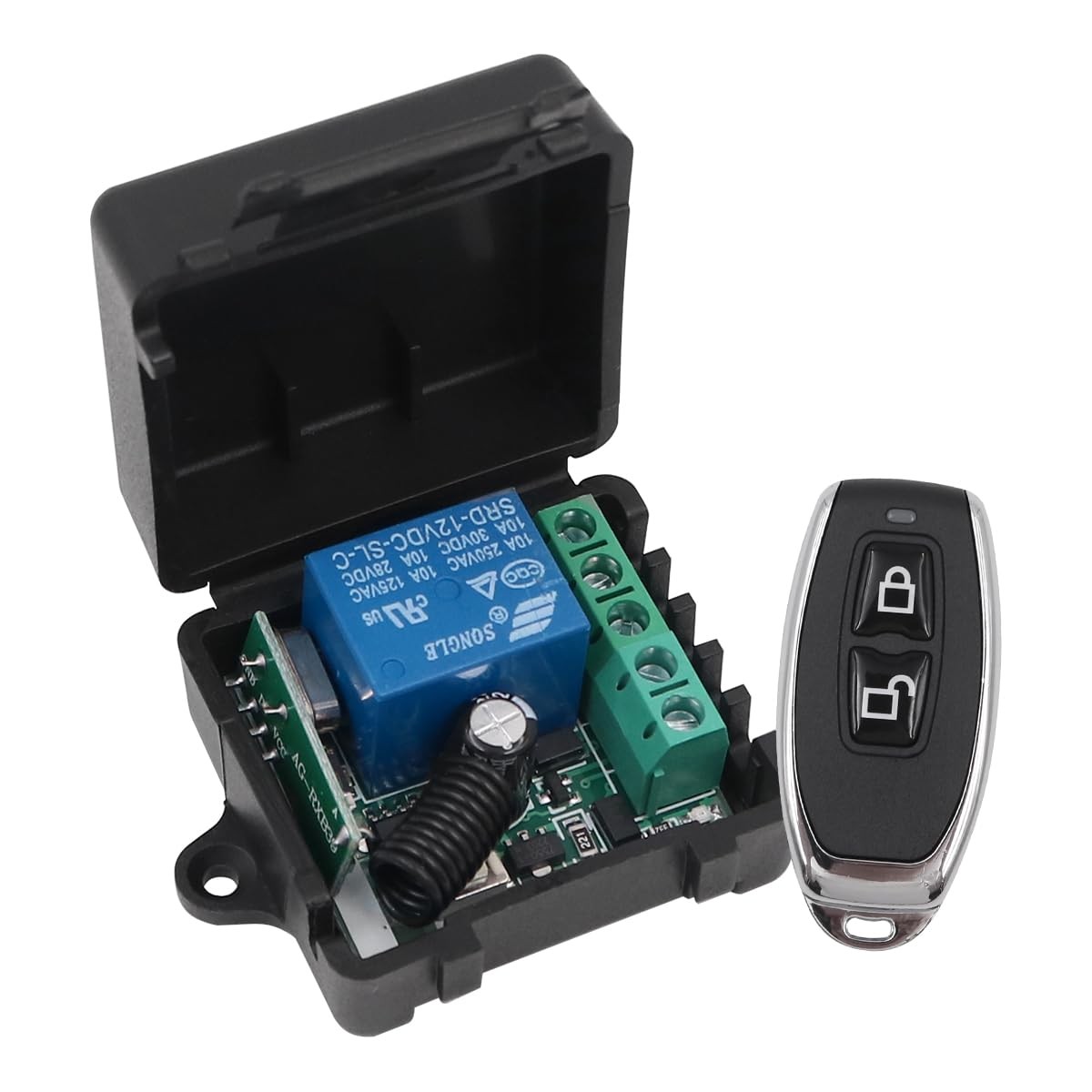 433mhz RF Transmitter and Receiver 12v Relay Remote Control Switch RF Relay Rec