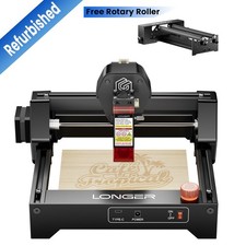 LONGER Ray5 mini 2.5W Laser Engraver, Used-A Free Rotary Roller Sep. 20 30