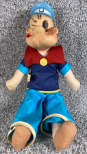 Gund Popeye 13" Doll Rubber Cloth Figure 387 The Sailor Man 1950s Vintage