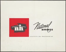 National Homes Corporation. Logo. / Chas. M. Goodman Associates, Architects