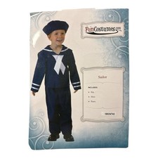 FunCostumes Blue Sailor Baby 18 Months Halloween Costume Outfit Hat Shirt Pants