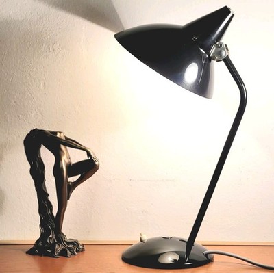 Orig. HELO Leuchte Vintage Hexenhut Art Deco Bauhaus Schreibtischlampe 40er 50er