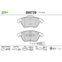 Valeo 598729 Bremsbelagsatz FüR Alfa Romeo 159 Brera Spider 939 Bremse