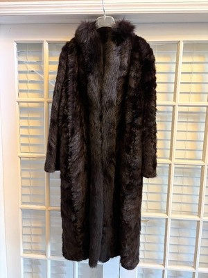 FUR COAT-Full Length-Black-Real NOT Faux-From J.L. Hudson's of Detroit, MI-$999