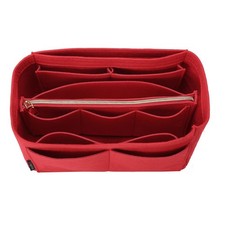 Red Mini Organizer Insert, Felt Tote Bag Organizer Insert with 5 Sizes, Handb...